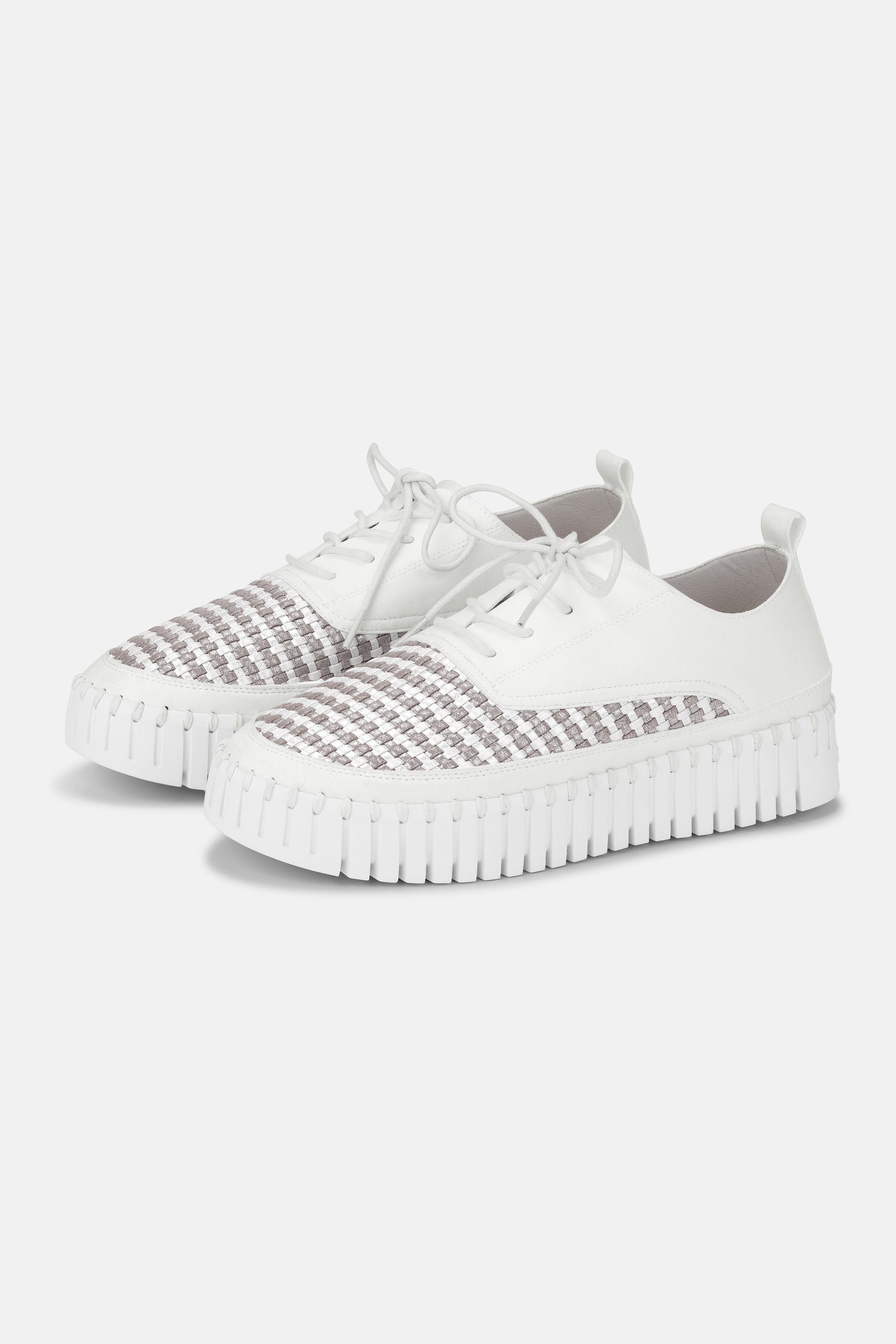 Tulip Skor Med Snörning - White White